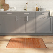 Vloerkleed 70x100 cm bamboe bruin