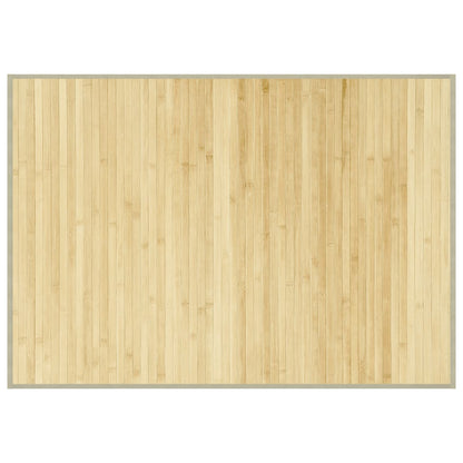 Vloerkleed rechthoekig 70x100 cm bamboe lichtnaturel
