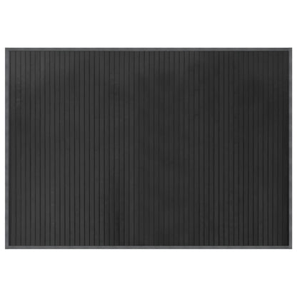 Vloerkleed rechthoekig 70x100 cm bamboe grijs