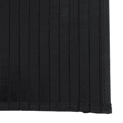 Vloerkleed rechthoekig 70x200 cm bamboe zwart