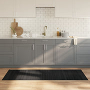 Vloerkleed bamboe 70x200 cm zwart