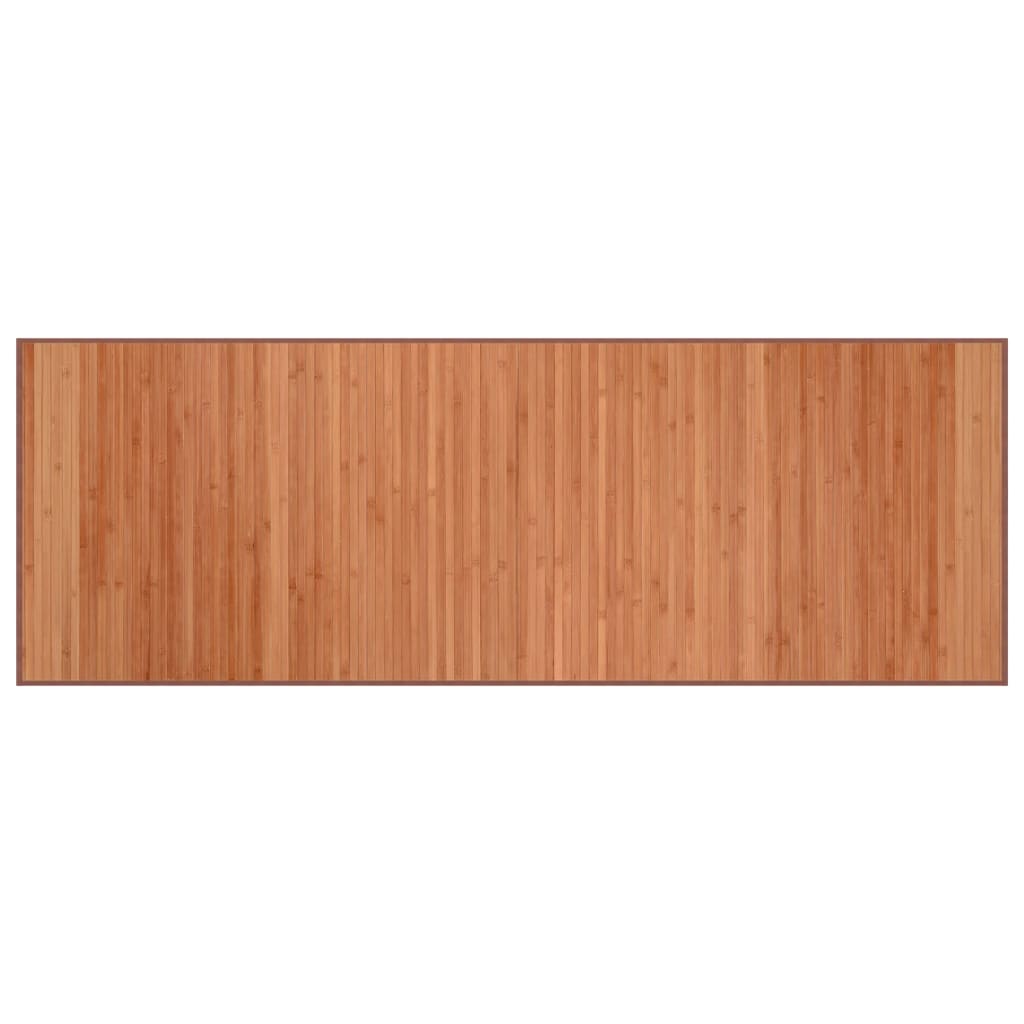 Vloerkleed rechthoekig 70x200 cm bamboe bruin