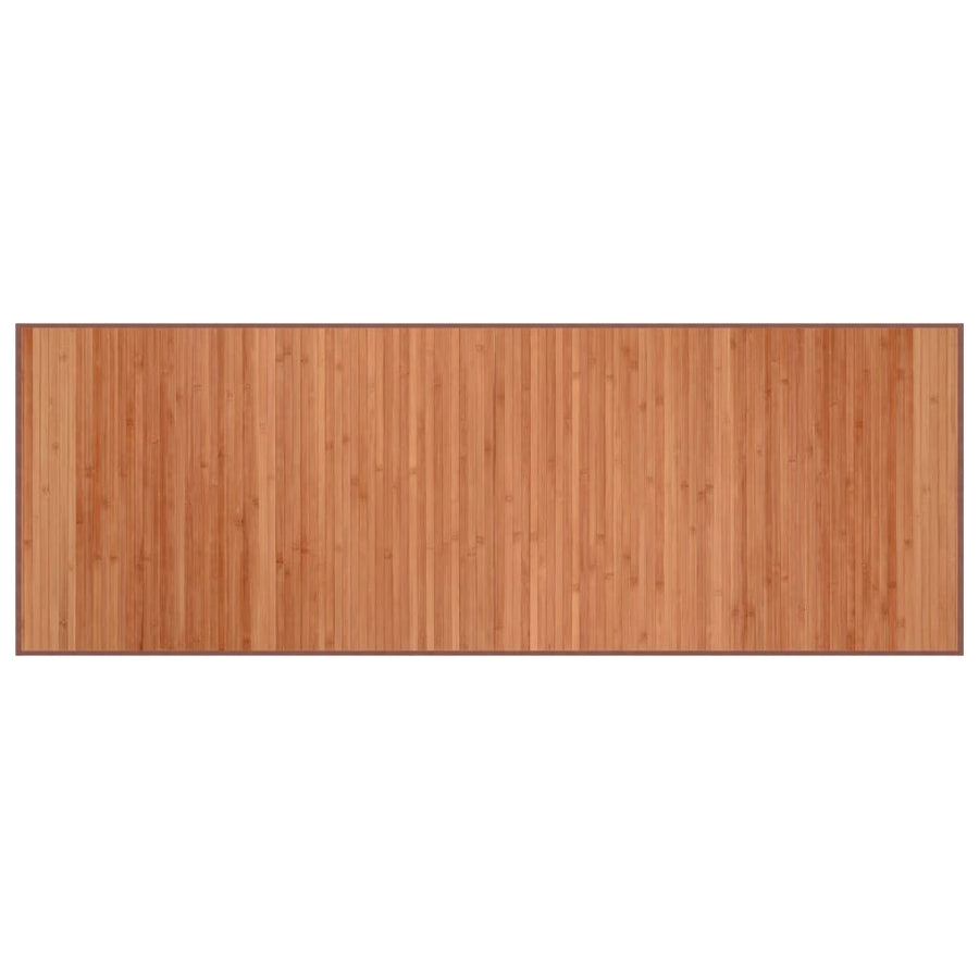 Vloerkleed rechthoekig 70x200 cm bamboe bruin