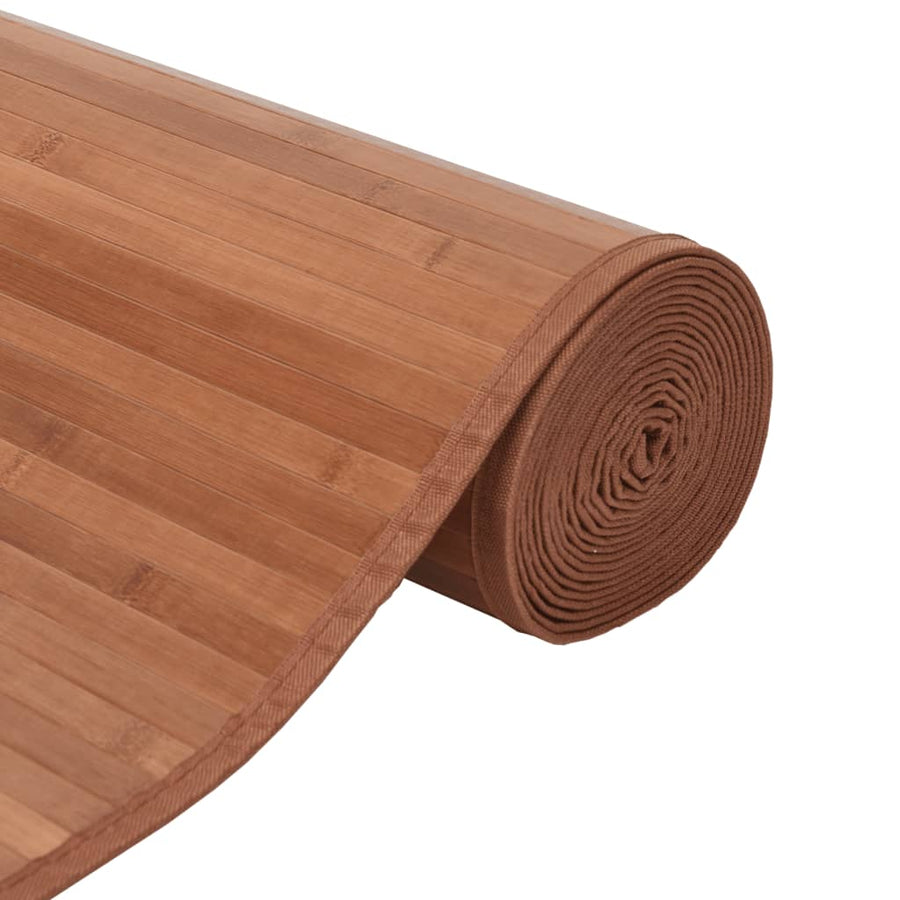Vloerkleed rechthoekig 70x200 cm bamboe bruin