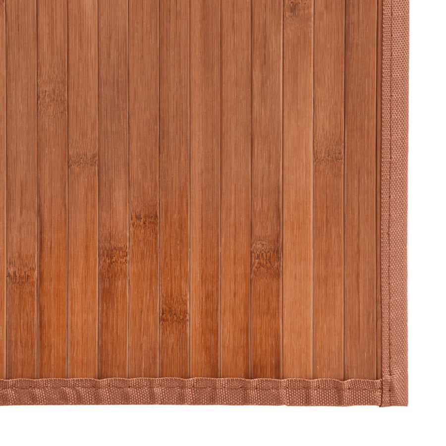 Vloerkleed rechthoekig 70x200 cm bamboe bruin