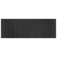 Vloerkleed rechthoekig 70x200 cm bamboe grijs