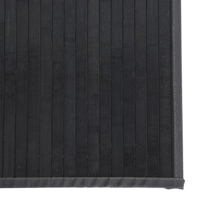 Vloerkleed rechthoekig 70x200 cm bamboe grijs
