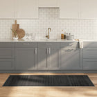 Bamboo rectangular rug 70x200 cm grey