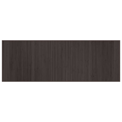 Vloerkleed rechthoekig 70x200 cm bamboe donkerbruin