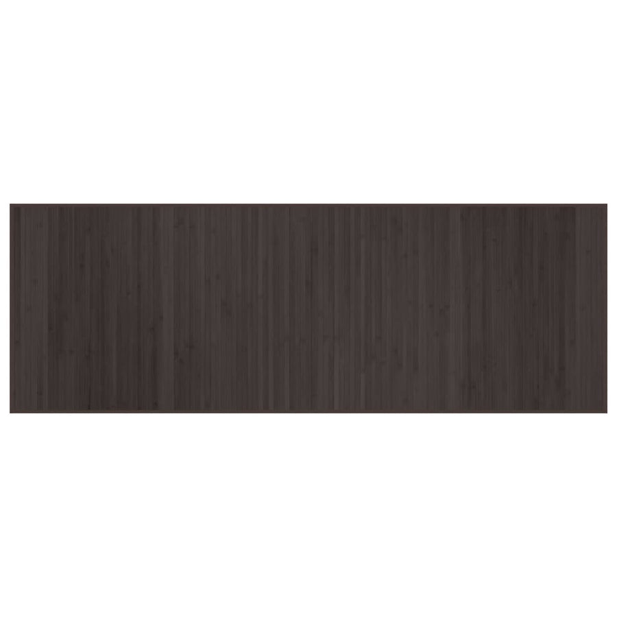 Vloerkleed rechthoekig 70x200 cm bamboe donkerbruin