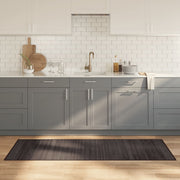 Vloerkleed bamboe 70x200 cm donkerbruin