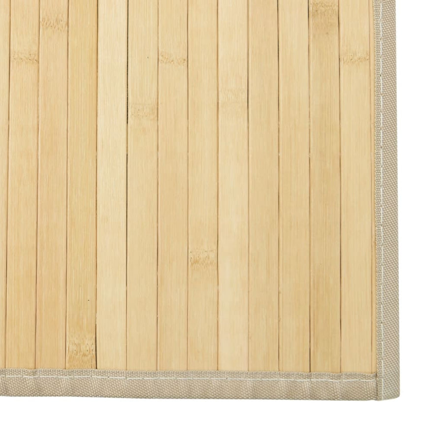 Vloerkleed rechthoekig 70x300 cm bamboe lichtnaturel