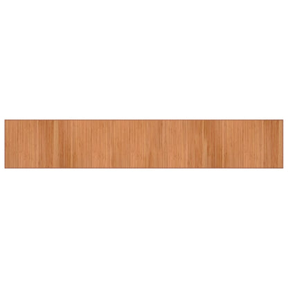 Vloerkleed rechthoekig 70x400 cm bamboe naturel
