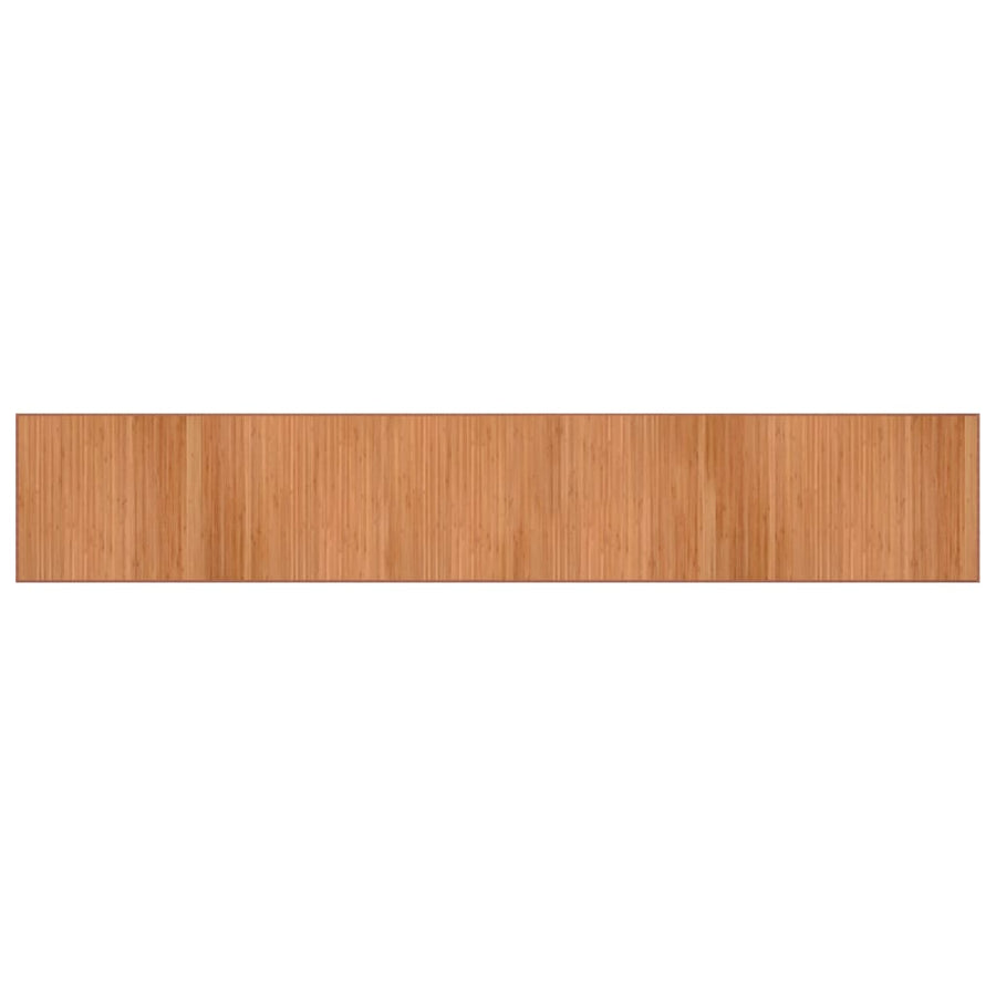 Vloerkleed rechthoekig 70x400 cm bamboe naturel