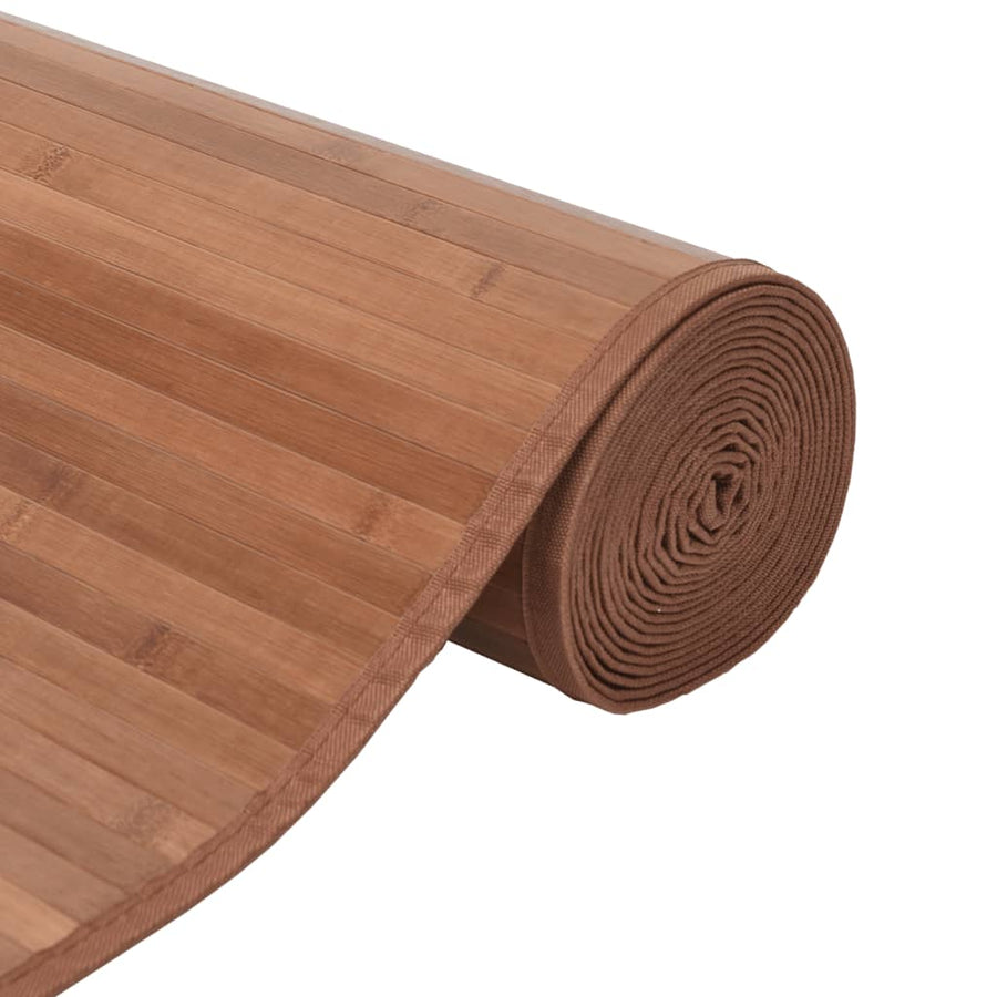 Vloerkleed rechthoekig 70x400 cm bamboe naturel