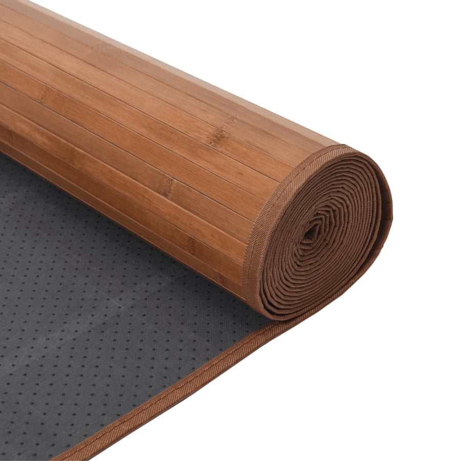 Vloerkleed rechthoekig 70x400 cm bamboe naturel