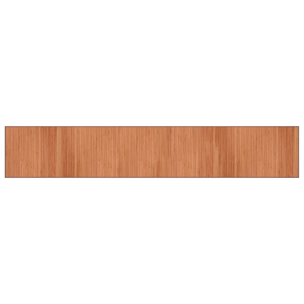 Vloerkleed rechthoekig 70x400 cm bamboe bruin