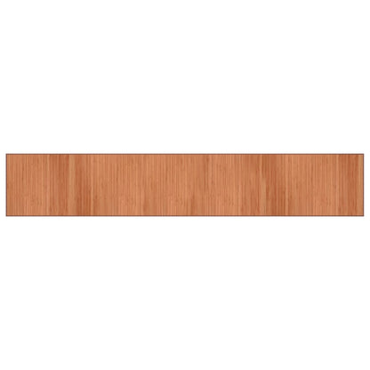 Vloerkleed rechthoekig 70x400 cm bamboe bruin