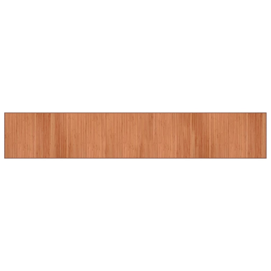 Vloerkleed rechthoekig 70x400 cm bamboe bruin