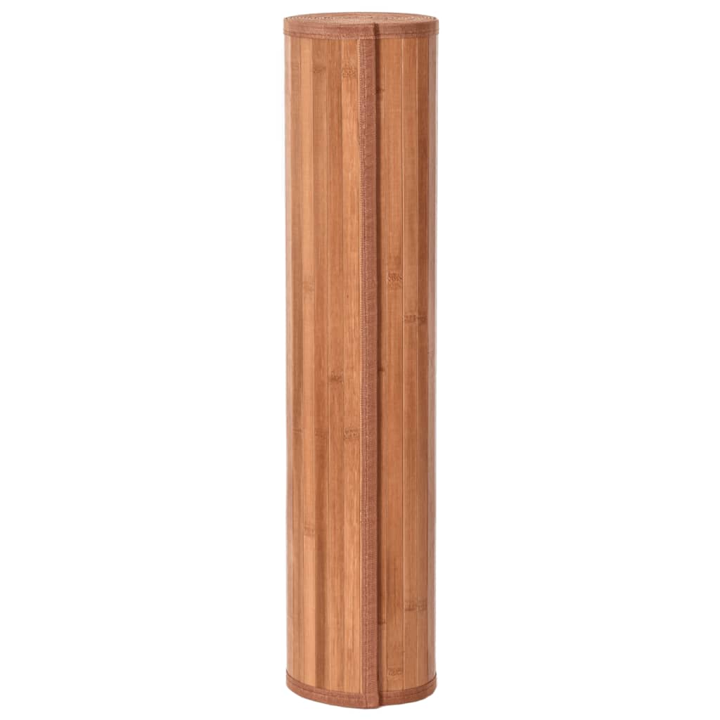 Vloerkleed rechthoekig 70x400 cm bamboe bruin