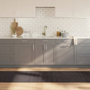 Vloerkleed bamboe 70x400 cm donkerbruin