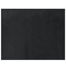 Vloerkleed rechthoekig 80x100 cm bamboe zwart