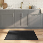 Rectangular rug 80x100 cm bamboo black