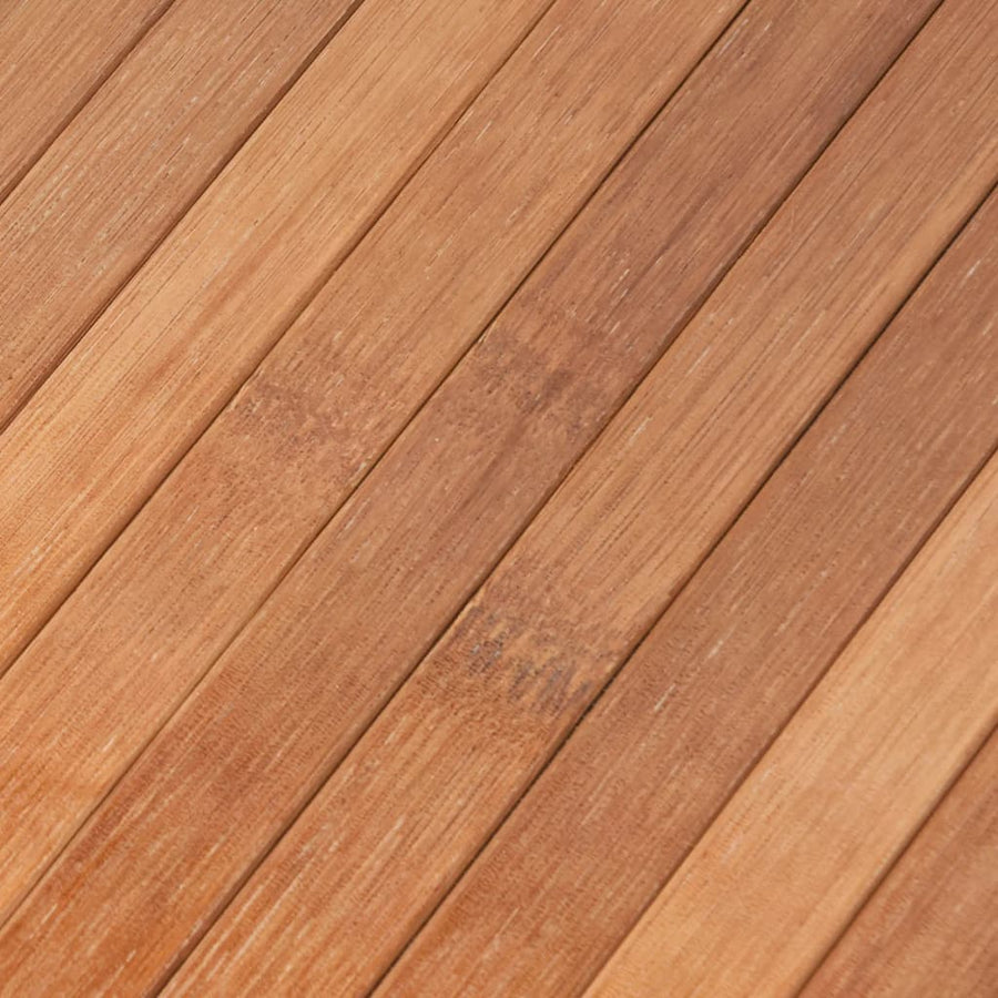 Vloerkleed rechthoekig 80x100 cm bamboe naturel