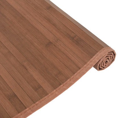 Vloerkleed rechthoekig 80x100 cm bamboe bruin