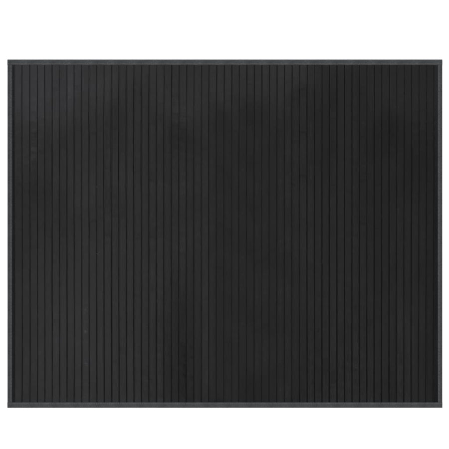 Vloerkleed rechthoekig 80x100 cm bamboe grijs