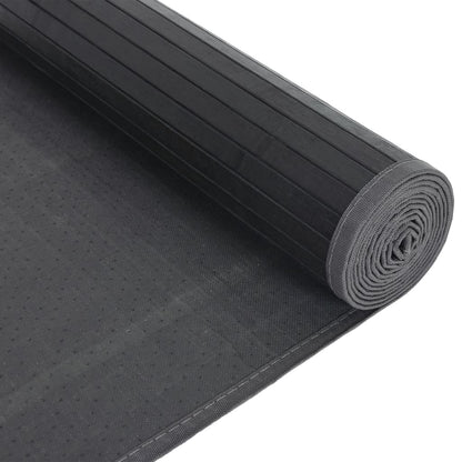 Vloerkleed rechthoekig 80x100 cm bamboe grijs