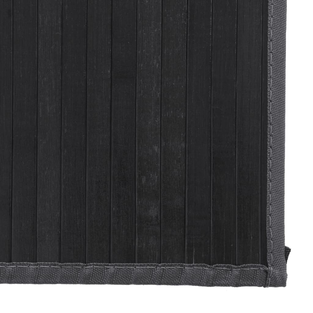 Vloerkleed rechthoekig 80x100 cm bamboe grijs