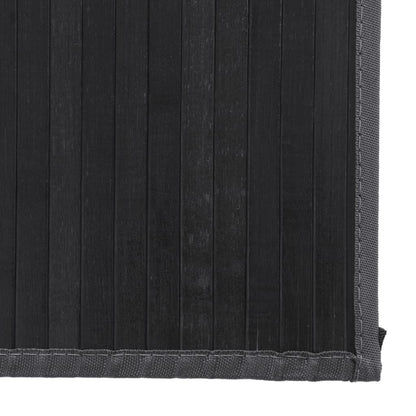 Vloerkleed rechthoekig 80x100 cm bamboe grijs