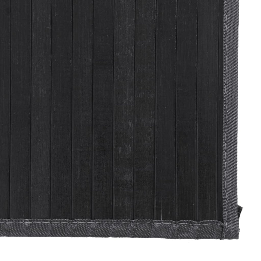 Vloerkleed rechthoekig 80x100 cm bamboe grijs