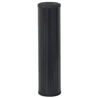 Vloerkleed rechthoekig 80x200 cm bamboe zwart