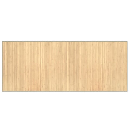Vloerkleed rechthoekig 80x200 cm bamboe lichtnaturel
