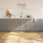 Rectangular rug 80x200 cm bamboo light natural