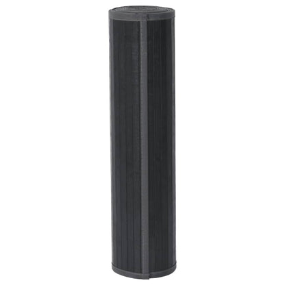 Vloerkleed rechthoekig 80x200 cm bamboe grijs