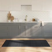 Vloerkleed 80x200 cm bamboe grijs