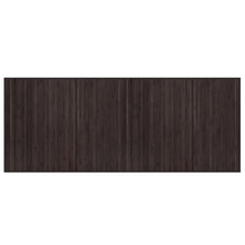 Vloerkleed rechthoekig 80x200 cm bamboe donkerbruin
