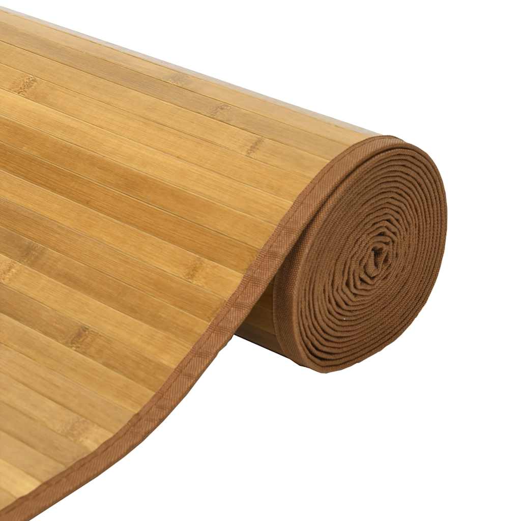 Vloerkleed rechthoekig 80x300 cm bamboe naturel