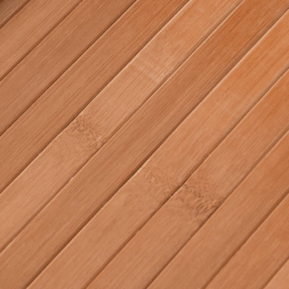 Vloerkleed rechthoekig 80x300 cm bamboe naturel