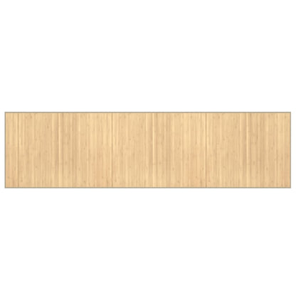 Vloerkleed rechthoekig 80x300 cm bamboe lichtnaturel