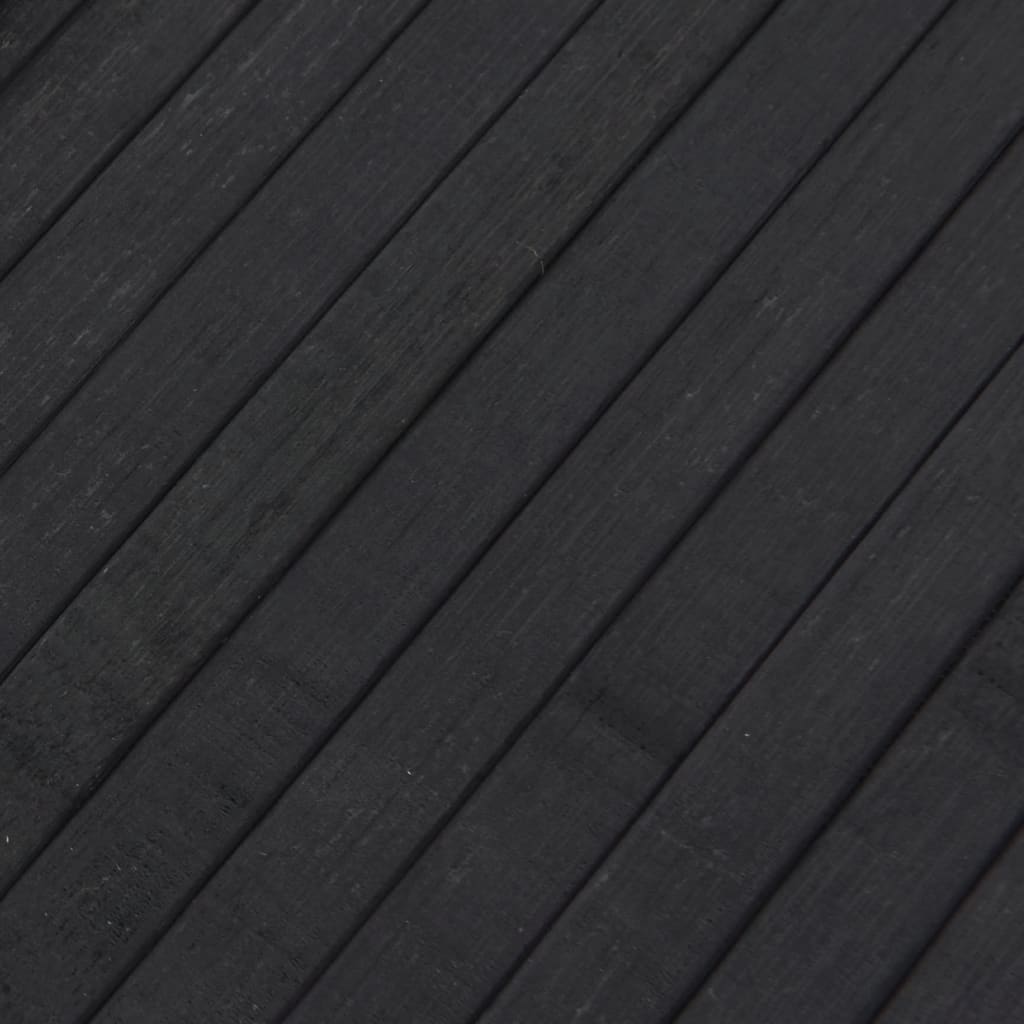 Vloerkleed rechthoekig 80x300 cm bamboe grijs