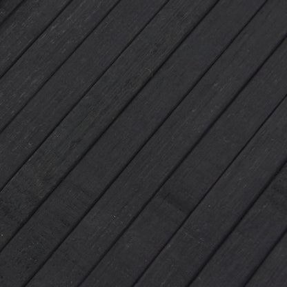 Vloerkleed rechthoekig 80x300 cm bamboe grijs