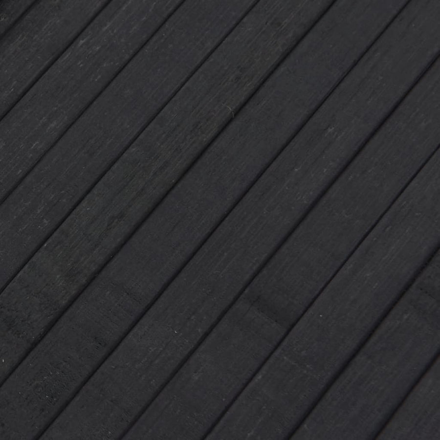 Vloerkleed rechthoekig 80x300 cm bamboe grijs