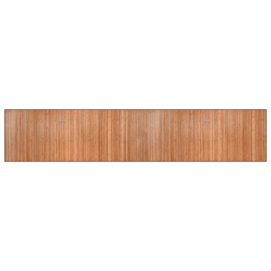Vloerkleed rechthoekig 80x400 cm bamboe naturel