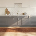 Rectangular rug 80x400 cm bamboo brown