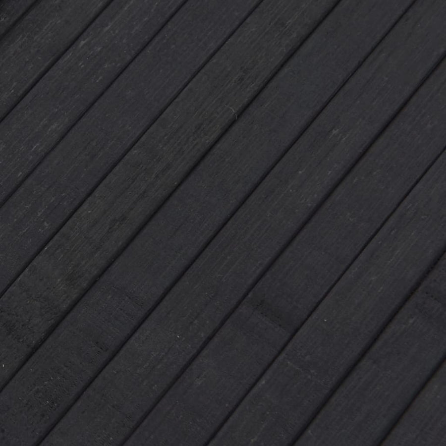 Vloerkleed rechthoekig 80x500 cm bamboe grijs