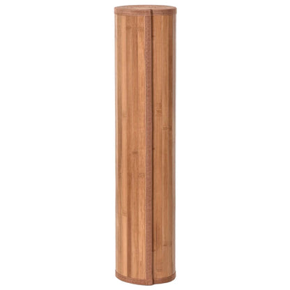 Vloerkleed rechthoekig 80x1000 cm bamboe naturel